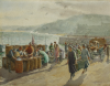 Freeman, Winifred (1866-1961): Filling Pilchard Barrels in St Ives Harbour, signed, watercolour, 28 x 35.5 cms. Presented by Charles Napier Hemy's grandson, John Napier Hemy.