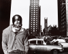 Stern, Ian (1947-1978): Young football player, Spanish Harlem, New York, signed, photograph, 25.5 x 30 cms. Presented by the photographer's family.