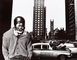Stern, Ian (1947-1978): Young football player, Spanish Harlem, New York, signed, photograph, 25.5 x 30 cms. Presented by the photographer's family.