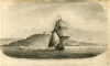 E., I.: Pendennis Castle - entrance to Falmouth, signed and dated 1813, etching (published 1817), 14 x 23 cms.