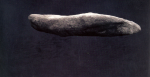 Dean OBE, Tacita: A sequence of stones - Hunengrab II (floating), signed and dated 2009, blackboard paint on fibre-based print, 21.5 x 41 cms. Purchased with funding from the MLA/V&A Purchase Grant Fund and The Art Fund.