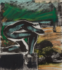 Abrahams, Ivor RA (1935-2015): Arcadia Suite, printer: Stoneman, Hugh (1947-2005), publisher: Bernard Jacobsen, signed and dated 1990, etching with hand colouring (Artists's Proof), 52 x 45 cms. Presented by Professor Ivor Abrahams and Evelyne Abrahams through the Art Fund.