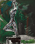 Abrahams, Ivor RA (1935-2015): Arcadia Suite, printer: Stoneman, Hugh (1947-2005), publisher: Bernard Jacobsen, signed and dated 1990, etching with hand colouring (Artist's Proof), 52 x 45 cms. Presented by Professor Ivor Abrahams and Evelyne Abrahams through the Art Fund.