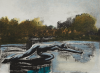 Abrahams, Ivor RA (1935-2015): Arcadia Suite, printer: Stoneman, Hugh (1947-2005), publisher: Bernard Jacobsen, signed and dated 1990, etching with hand colouring (Artists's Proof), 45 x 52 cms. Presented by Professor Ivor Abrahams and Evelyne Abrahams through the Art Fund.