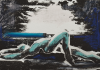 Abrahams, Ivor RA (1935-2015): Arcadia Suite, printer: Stoneman, Hugh (1947-2005), publisher: Bernard Jacobsen, signed and dated 1990, etching with hand colouring (Artists's Proof), 45 x 52 cms. Presented by Professor Ivor Abrahams and Evelyne Abrahams through the Art Fund.