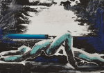 Abrahams, Ivor RA (1935-2015): Arcadia Suite, printer: Stoneman, Hugh (1947-2005), publisher: Bernard Jacobsen, signed and dated 1990, etching with hand colouring (Artists's Proof), 45 x 52 cms. Presented by Professor Ivor Abrahams and Evelyne Abrahams through the Art Fund.