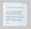Penrose, Antony (born 1947): Letter from Penrose - re. 'Gift', signed and dated 27 September 2011, letter, 21 x 21 cms. New Expressions 2 supported by MLA Renaissance South West and the National Lottery through Grants for the Arts. Commission.