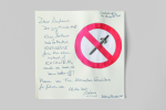 Penrose, Antony (born 1947): Letter from Penrose - re. 'Excalibur', signed and dated 14 August 2011, letter, 21 x 21 cms. New Expressions 2 supported by MLA Renaissance South West and the National Lottery through Grants for the Arts. Commission.