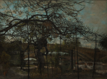 Newton, Kenneth (1933-1984): The Weeping Ash, signed, oil on canvas, 76.2 x 101.5 cms. Gifted in memory of Brian Stewart, Director from 2000 to 2010.