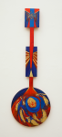 Blasbery, Mavis (1922-2012): Movement and light, signed, oil on panel, 82 x 28 cms. Bequest.