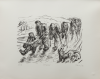Howson, Peter (born 1958): Defeated, signed and dated 1994, lithograph (47 of an edition of 50), 51 x 63 cms. Bequeathed by Margaret Whitford through the Art Fund. © Peter Howson, courtesy Flowers London.
 We will credit the artist at all times. Bequest.