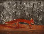 Jackowski, Andrzej (born 1947): Fox, signed, etching (38 of an edition of 75), 19.5 x 24.3 cms. Bequeathed by Margaret Whitford through the Art Fund. 
 We will credit the artist at all times. Bequest.