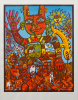 Lee, Antony: Hello, signed and dated 2005, screenprint (1 of an edition of 3), 94.5 x 79 cms. Bequeathed by Margaret Whitford through the Art Fund
 We will credit the artist at all times. Bequest.
