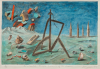 Mistry, Dhruva RA (born 1957): Dialectal image: Delight of the reason, signed and dated 1993, handpainted etching (Artists Proof), 28 x 33 cms. Bequeathed by Margaret Whitford through the Art Fund
 We will credit the artist at all times. Bequest.