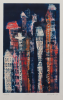 Burnett, Henny: City, signed and dated 1990, monoprint, 49 x 38 cms. Bequeathed by Margaret Whitford through the Art Fund. Bequest.