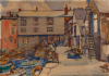 Whicker, Gwendoline J. (1900-1966): Custom's House Quay, Falmouth, signed, watercolour on board, 25 x 35.5 cms. Presented by Beecroft, Jane and Esme.