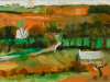 Tuff, Richard: Landscape at Penberth, signed, gouache on paper, 38 x 50 cms. Presented by Ashton, Dr P. M. E.