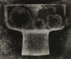 Walker, Roy (1936-2001): Bowl of fruit II, signed and dated 1973, etching, 44 x 39 cms. Presented by Gardner, Grace. Bequest.