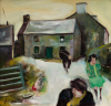 Watkiss, Gill (born 1938): Farm near Morvah, signed and dated 1986, oil on board, 30.5 x 31 cms. Credit the artist at all times. Bequest.