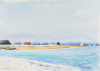 Allen, Richard (born 1964): East Mersea, signed and dated 2008, inscribed E. Mersea 28 Sept 08, watercolour on paper, 17.8 x 25.5 cms. Presented by Priseman, Robert. © Richard Allen.