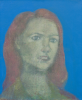 Burton, Simon (born 1973): Portrait, signed and dated 2013, oil on canvas, 44.5 x 36.5 cms. Presented by Priseman, Robert. © Simon Burton.