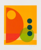 Lanyon, Amy : Untitled 4, signed and dated 2014, screenprint, 27 x 39.2. Designed exclusively for Falmouth Art Gallery with funding from Arts Council England. Commission.