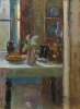 Algar, Patricia (1939-2013): Still life with buddleia, signed, oil on board, 32.4 x 24 cms. Presented by Alice Carr on behalf of Patricia Algar Ltd.
