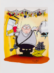 Brennan, Nick (born 1961): Happy Birthday Barrington, signed and dated 2006, print, 29.7 x 21 cms.