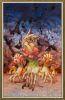 Woodroffe, Patrick (1940-2014): Cover art for 'The still, small voice of trumpets' by Lloyd Biggle Jnr, dated 1975, inscribed Parick Woodroffe Delineavit, April 1975 (187) (68), mixed media, 44 x 30 cms. Presented by Woodroffe, Jean. Donation.