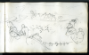 Hemy, Charles Napier RA RWS (1841-1917): Sketchbook, Pilchards, signed and dated 1897, pencil on paper, 15 x 24 cms. Presented by Powell, Barbara.
