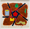 Tilson, Joe (born 1928): Apollo Pythion, signed and dated 1991, etching with carborundum (61 of an edition of 75), 113 x 113.5 cms. Credit the artist at all times. Presented by the Art Fund.