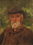 Tuke, Henry Scott, RA RWS (1858-1929): Howard Fox, dated 1909, oil on canvas board, 36.5 x 26.9 cms. RCPS Tuke Collection. Loan.