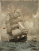 Tuke, Henry Scott, RA RWS (1858-1929): Rounding the Manacle Buoy, signed and dated 1888, oil on board, 35 x 26.8 cms. RCPS Tuke Collection. Loan.