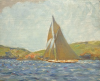 Tuke, Henry Scott, RA RWS (1858-1929): Britannia, Inscribed on reverse Britannia, oil on canvas paper, 21.1 x 26 cms. RCPS Tuke Collection. Loan.