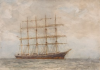 Tuke, Henry Scott, RA RWS (1858-1929): Kobenhaven, Inscribed on original mount by MST - Kobenhavn, watercolour, 25.4 x 35.4 cms. RCPS Tuke Collection. Loan.