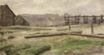 Tuke, Henry Scott, RA RWS (1858-1929): The Bar Pool, Falmouth, watercolour, 14 x 25.9 cms. RCPS Tuke Collection. Loan.