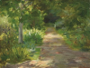 Tuke, Henry Scott, RA RWS (1858-1929): Lyndon Lodge Garden, oil on board, 26.6 x 35.2 cms. RCPS Tuke Collection. Loan.