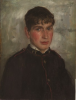 Tuke, Henry Scott, RA RWS (1858-1929): Portrait of William J. Martin, inscribed April 25 1890, oil on panel, 34.8 x 26.4 cms. RCPS Tuke Collection. Loan.
