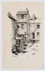 Seaward, Dennis (1876-1949) : A Falmouth Courtyard, signed, pen and ink, 32 x 18 cms. Presented by Tonkin, John and Valentine. Donation.