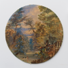 Fox, Anna Maria (1816-1897): Penjerrick, watercolour and gouache, 16.5 diameter. Donation.