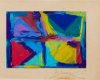 Frost, Anthony : Breaking Valves, signed and dated 1987, noe pastel and collage on card, 10.5 x 14.8 cms. Presented by Pye, Brenda. Bequest.