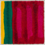 Frost, Luke: Untitled 2, signed and dated 1997, oil based monoprint on paper, 19.5 x 19.5 cms. Presented by Pye, Brenda. Bequest.