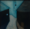 Lanyon, Andrew (born 1947): Necklace, signed and dated 1995, oil on board, 11 x 11 cms. Presented by Pye, Brenda. Bequest.