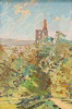 Miners, Neil: Landscape with Engine House, signed, oil on board, 21 x 14.5 cms. Presented by Pye, Brenda. Bequest.
