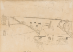Dyson, Julian (1936-2003): Foxhole, signed and dated 1991, drawing, 28.8 x 40 cms. Presented by Pye, Brenda. Bequest.