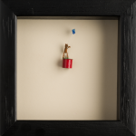 St Leger, Laurence and Angela: Teddy with Kite, automaton, 15.5 x 15.5 cms.