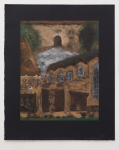 Irwin, Bernard, Smith, Jesse Leroy: A town, its foundries, a canal, signed and dated 2016, hard and soft ground etching with a la poup, 69 x 56.6 cms.
