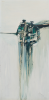 Oliver, Peter (1927-2006): The survivors, Oil on board, 122 x 51 cms. Presented by Thomas, Robin. Bequest.
