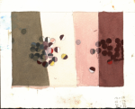 Barns-Graham, Wilhelmina (1912-2004): Untitled, dated 1981, Gouache and pencil on paper, 17.8 x 29 cms. The Barns Graham Charitable Trust
 We will credit the artist at all times. Loan.