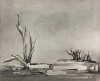 Howells, Philip (1922-2016): Untitled, signed and dated 1959, watercolour, 16 x 19 cms. Presented by Pascoe, Rebecca. Donation.